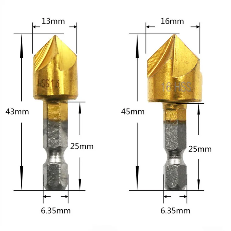 82 degree countersunk chamfer drill bit hexagonal handle woodworking tool corner bevel cutting knife deburring tool
82 degree countersunk chamfer drill bit hexagonal handle woodworking tool corner bevel cutting knife deburring tool