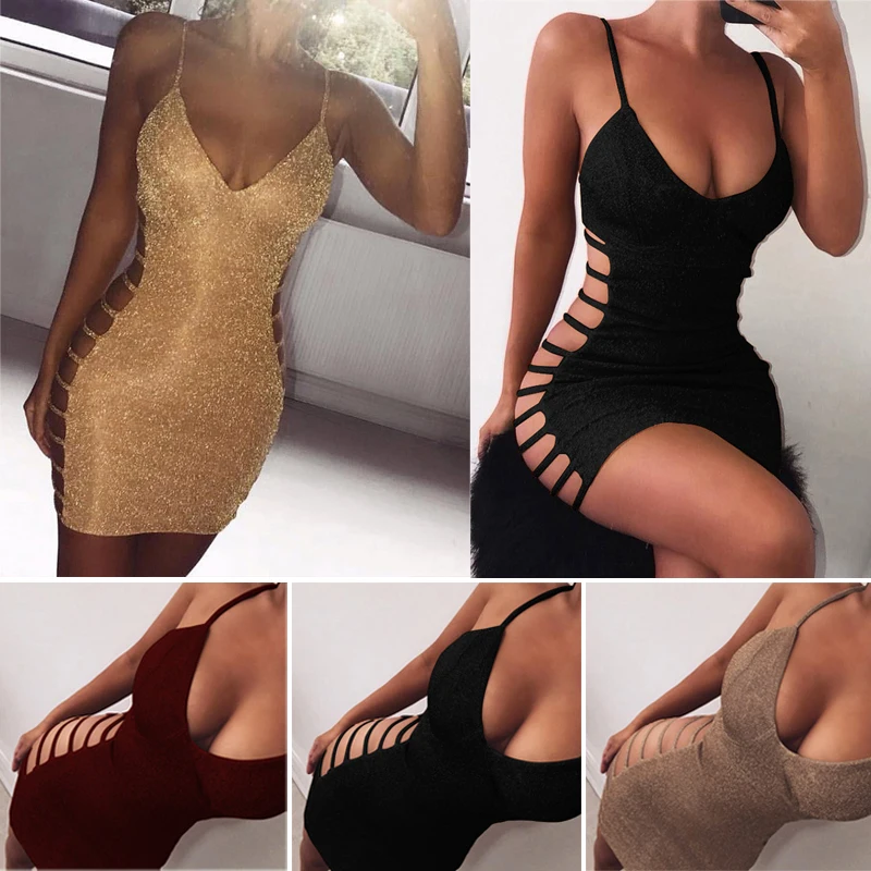Women Sexy Bodycon Dress Sleeveless V Neck Spaghetti Strap Stretchy Package Hip Short Mini Dress Womens Club Dress Vestido
Women Sexy Bodycon Dress Sleeveless V Neck Spaghetti Strap Stretchy Package Hip Short Mini Dress Womens Club Dress Vestido