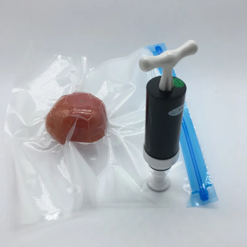 Kitchen Manual Vacuum Sealer Hand Pump and The Writable Sealer Bags Vacuum Food Packaging Bag Storage Compression Bags
Kitchen Manual Vacuum Sealer Hand Pump and The Writable Sealer Bags Vacuum Food Packaging Bag Storage Compression Bags