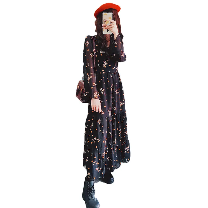 2022 Fashion Female Long Sleeves Over the Knee Dress Spring Autumn Women Clothes New Floral Chiffon Dress 222A
2022 Fashion Female Long Sleeves Over the Knee Dress Spring Autumn Women Clothes New Floral Chiffon Dress 222A