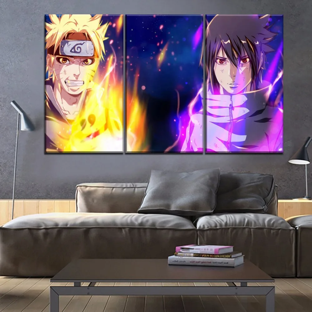 Canvas HD Print 3 Panel Naruto Uzumaki Sasuke Uchiha Painting Wall Art Anime Picture Poster Modern Living Room Home Decor Framed
Canvas HD Print 3 Panel Naruto Uzumaki Sasuke Uchiha Painting Wall Art Anime Picture Poster Modern Living Room Home Decor Framed