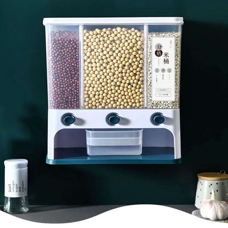 Transparent Sealed Storage Box Grains Food Storage Tank Wall-Mounted Moisture-Proof Rice Barrels Bean Dispenser
Transparent Sealed Storage Box Grains Food Storage Tank Wall-Mounted Moisture-Proof Rice Barrels Bean Dispenser