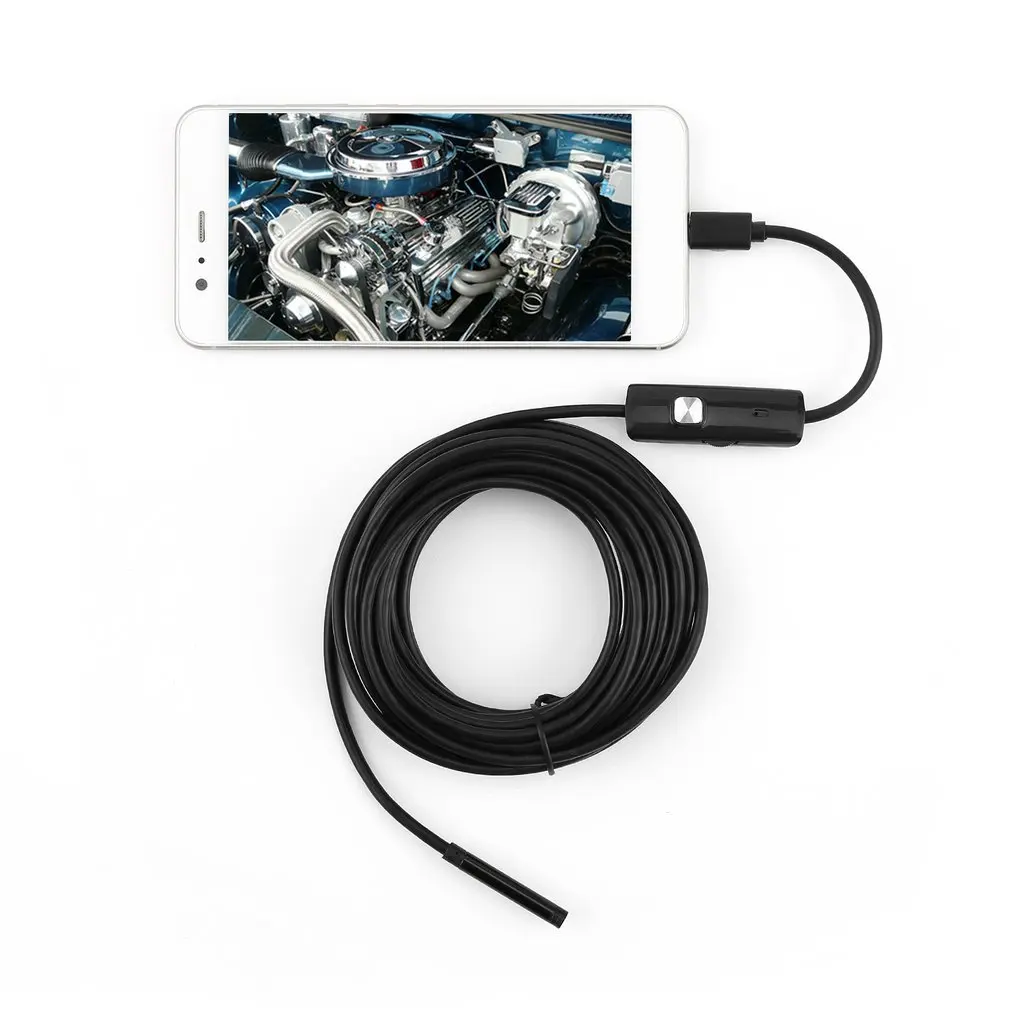 5.5mm Endoscope USB Mini Camera Flexible IP67 Waterproof Micro USB Inspection Borescope Camera For Android 6 LED Adjustable
5.5mm Endoscope USB Mini Camera Flexible IP67 Waterproof Micro USB Inspection Borescope Camera For Android 6 LED Adjustable