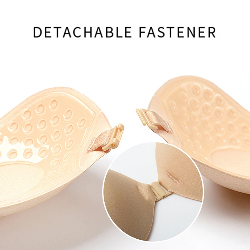 Silicone Sticky Invisible Backless Bra Strapless Push Up Bralette Seamless Front Closure Adhesive Bars Nipple Cover Underwear
Silicone Sticky Invisible Backless Bra Strapless Push Up Bralette Seamless Front Closure Adhesive Bars Nipple Cover Underwear