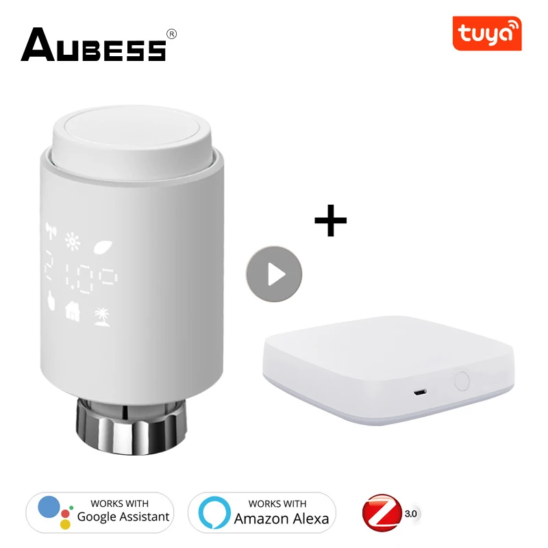 Умный привод радиатора Aubess ZigBee TRV Tuya, программируемый термостатический клапан радиатора, контроллер температуры с Alexa Google
Умный привод радиатора Aubess ZigBee TRV Tuya, программируемый термостатический клапан радиатора, контроллер температуры с Alexa Google