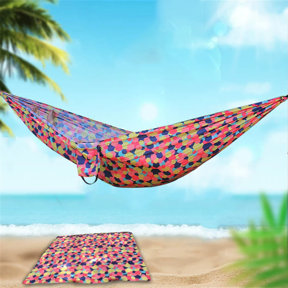 Outdoor hammock portable hammock swing striped hammock travel camping hammock Camping hanging bed hunting sleeping swing
Outdoor hammock portable hammock swing striped hammock travel camping hammock Camping hanging bed hunting sleeping swing