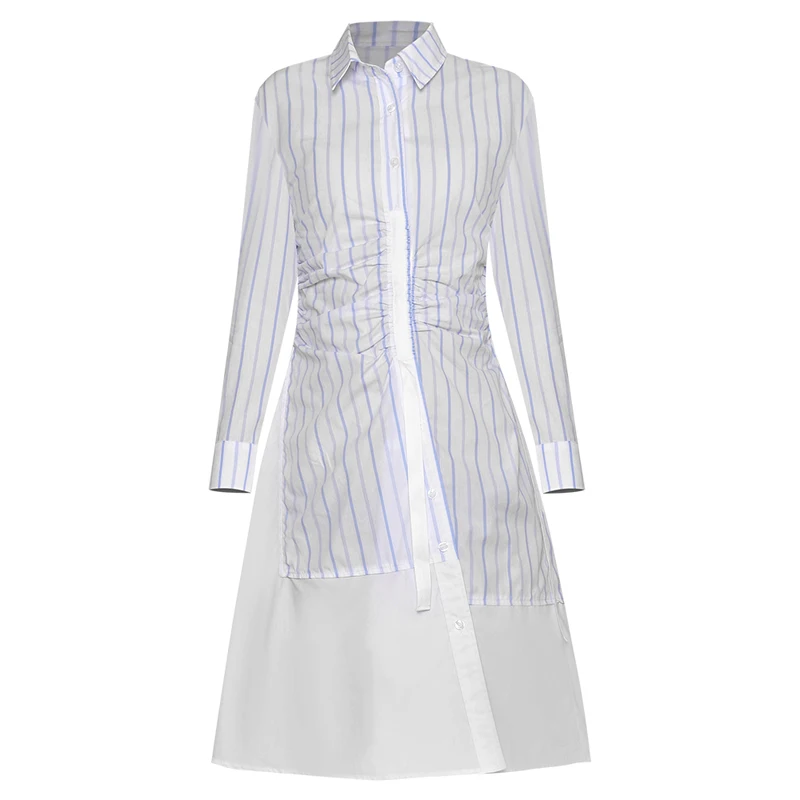QUALITY Newest HIGH Fashion 2021 Runway Dress Women's Striped Patchwork Asymmetrical Shirt Dress
QUALITY Newest HIGH Fashion 2021 Runway Dress Women's Striped Patchwork Asymmetrical Shirt Dress