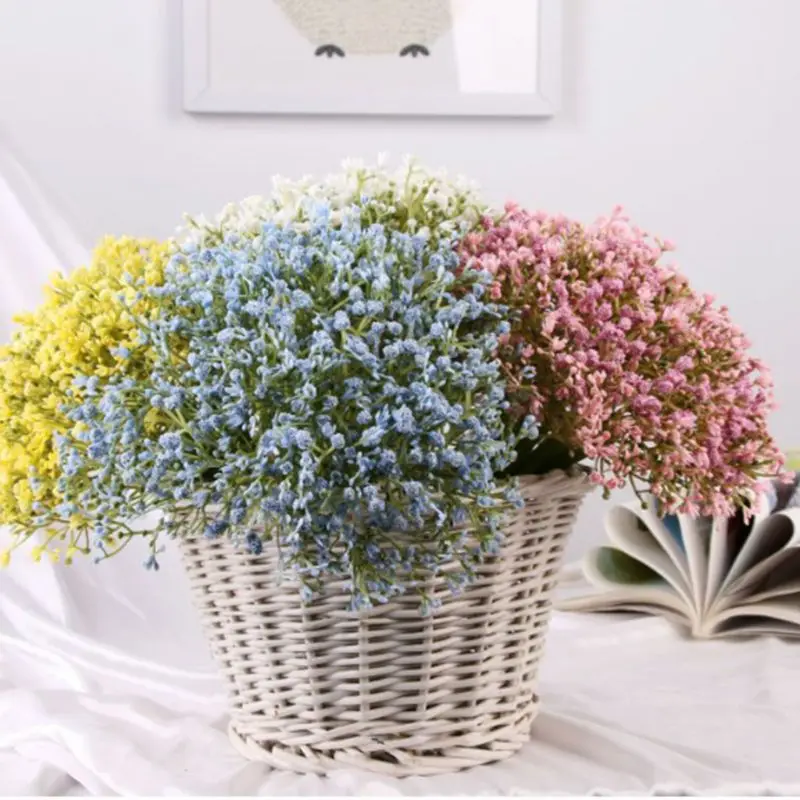 Artificial Baby Breath Gypsophila Wedding Bridal Bridesmaid Bouquet Holding Flowers with Satin Ribbon for Home Party Decoration
Artificial Baby Breath Gypsophila Wedding Bridal Bridesmaid Bouquet Holding Flowers with Satin Ribbon for Home Party Decoration