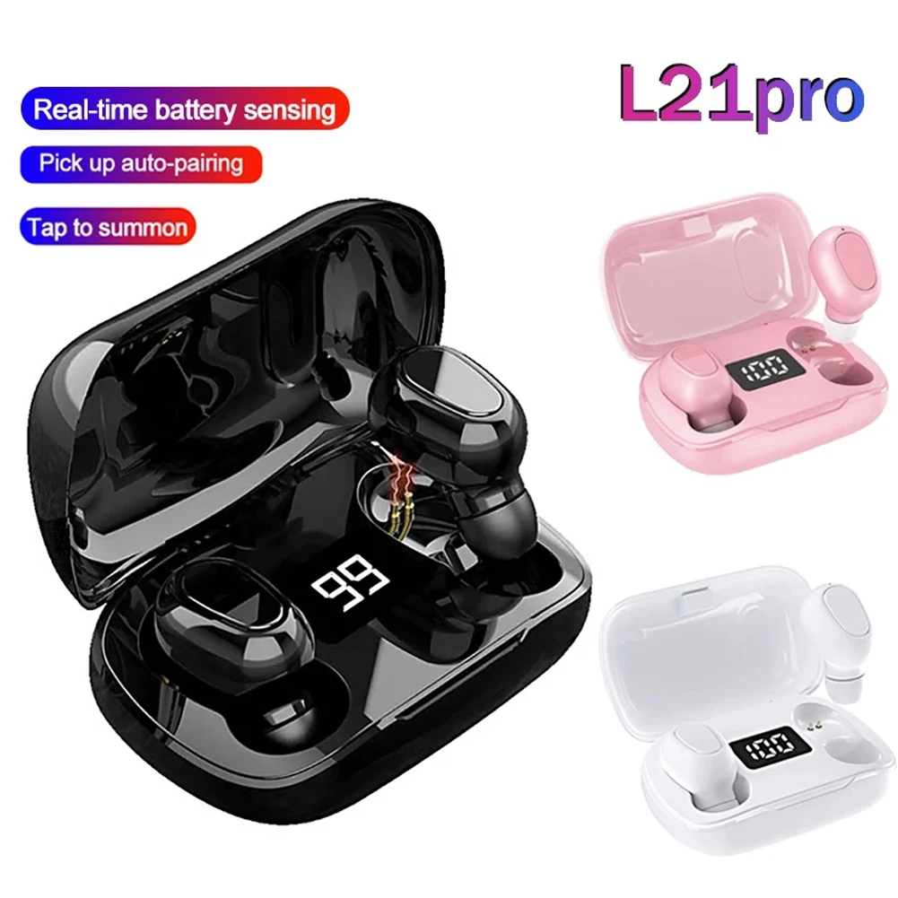 L21 PRO Wireless Earbuds Bluetooth 5.0 Earphones Stereo In Ear Earbuds Mini Sports Headphones Earbuds For All Smart Phone
L21 PRO Wireless Earbuds Bluetooth 5.0 Earphones Stereo In Ear Earbuds Mini Sports Headphones Earbuds For All Smart Phone