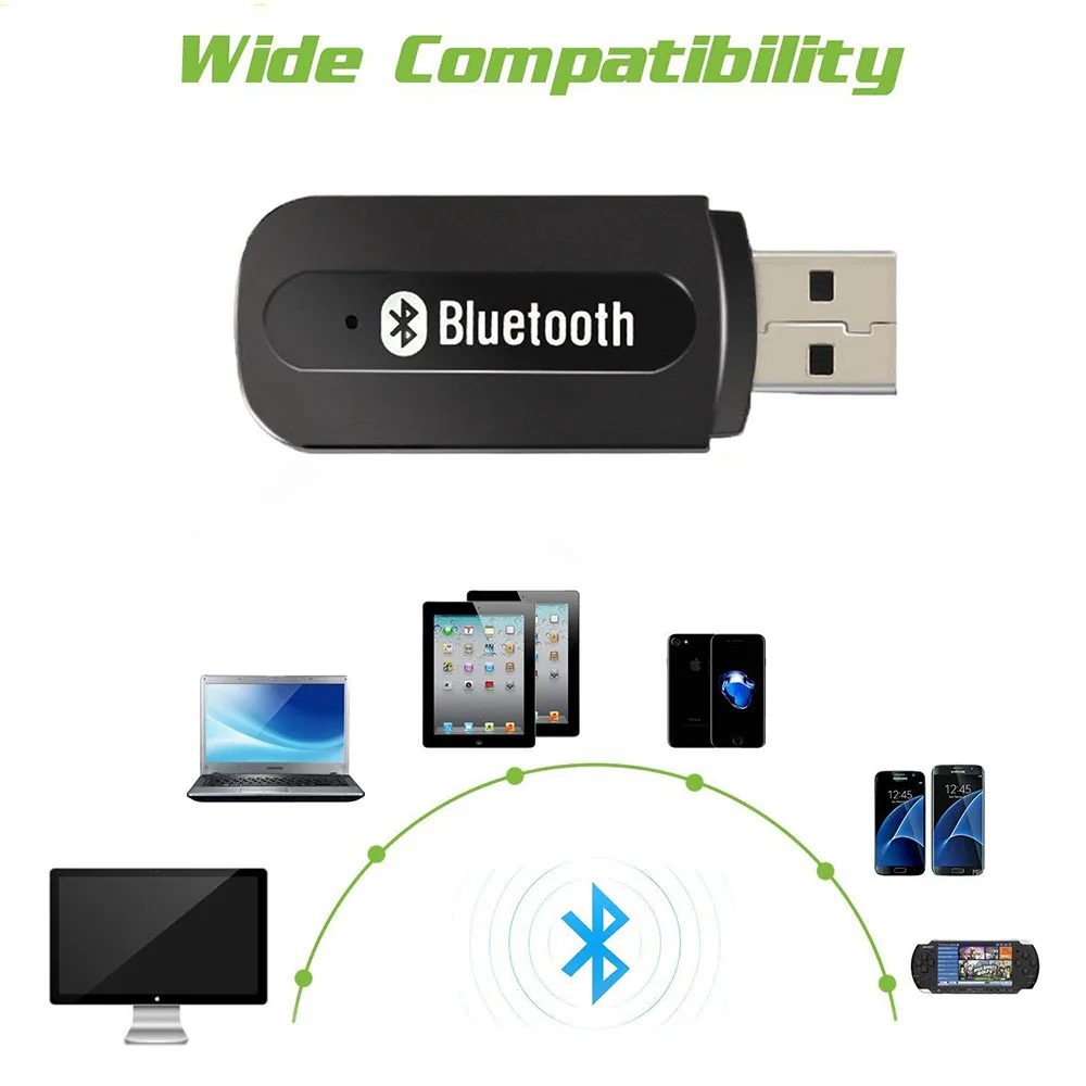 Bluetooth Adapter Receiver Mini USB Wireless Audio Adapter Bluetooth Music Receiver & Adapter Home/Car Sound System
Bluetooth Adapter Receiver Mini USB Wireless Audio Adapter Bluetooth Music Receiver & Adapter Home/Car Sound System