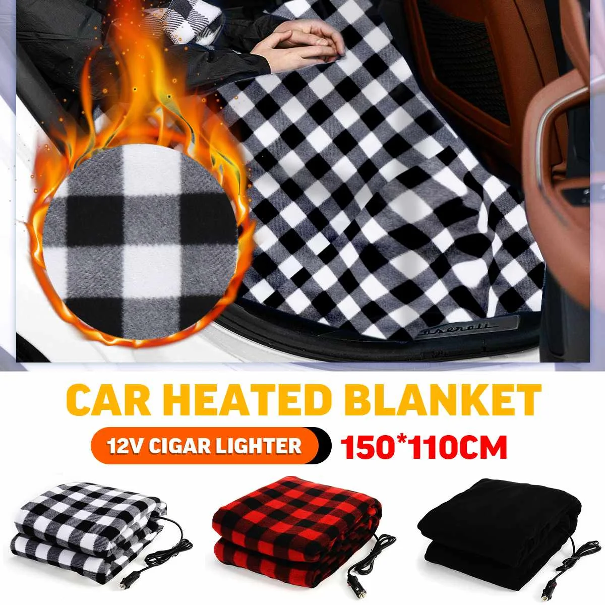 150X110cm 12V Electric Heating Blanket Safety Portable Winter Warming Heated Carpet for Truck Home Office Removable Washing
150X110cm 12V Electric Heating Blanket Safety Portable Winter Warming Heated Carpet for Truck Home Office Removable Washing