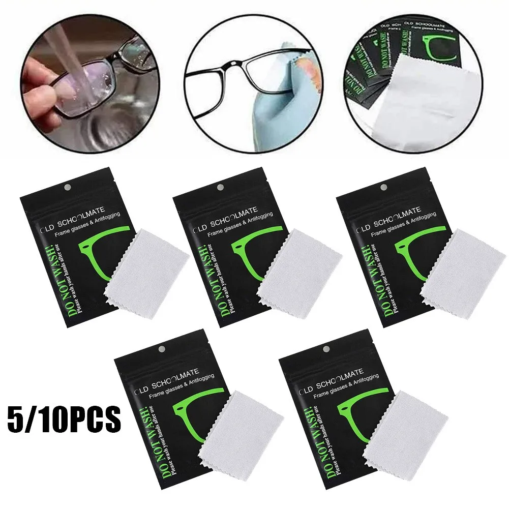 5/10PCS Reusable Anti-fog Wipes For Glasses Pre-wet Anti-fog Lens Cloth Defogger Glasses Wipes To Prevent Glasses From Fogging
5/10PCS Reusable Anti-fog Wipes For Glasses Pre-wet Anti-fog Lens Cloth Defogger Glasses Wipes To Prevent Glasses From Fogging