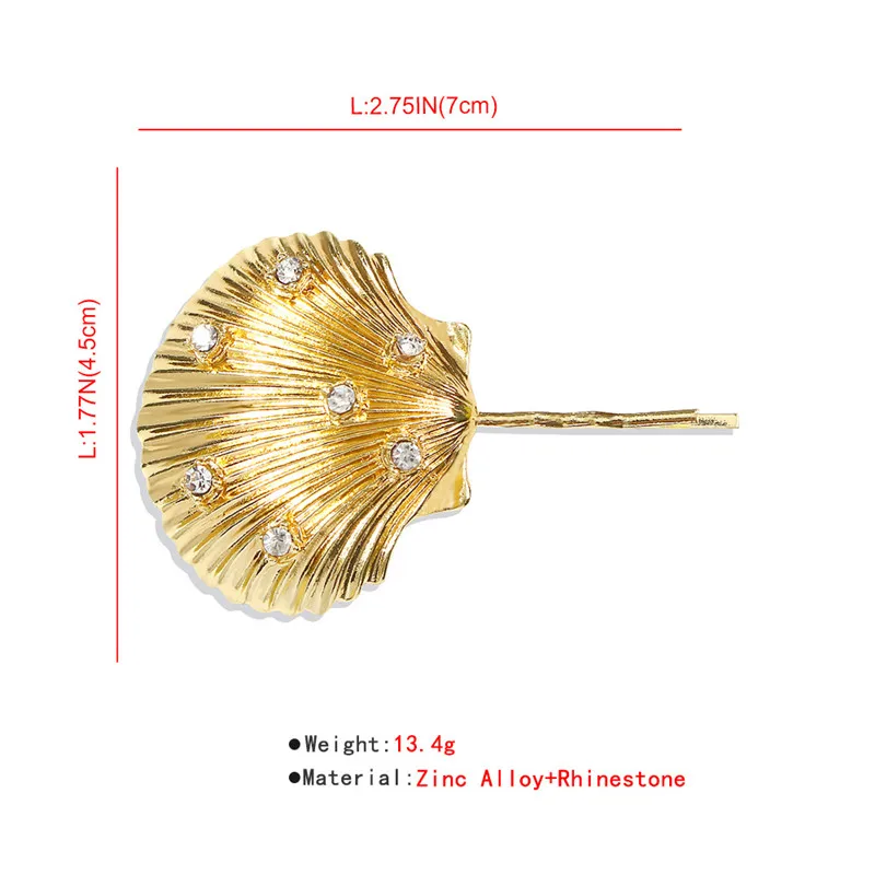 Flower Gold Color Barrettes Women Jewelry Hair Clip Metal Shell Bow Hair Clips Hair Accessories Girls Female Hairpins
Flower Gold Color Barrettes Women Jewelry Hair Clip Metal Shell Bow Hair Clips Hair Accessories Girls Female Hairpins