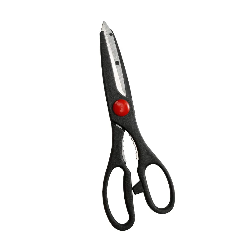 

Functional stainless steel kitchen scissors domestic chicken bone chicken fin shark bone walnut clip black kitchen scissors
