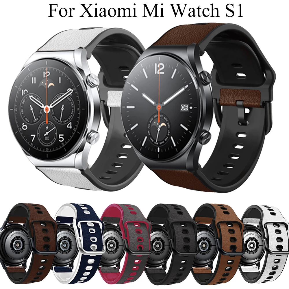 Leather Watchband For Xiaomi Mi Watch S1 Bracelet 20mm 22mm Sport Silicone Smart Wristbands For Amazfit GTR 47mm / GTS 3 2 2e
Leather Watchband For Xiaomi Mi Watch S1 Bracelet 20mm 22mm Sport Silicone Smart Wristbands For Amazfit GTR 47mm / GTS 3 2 2e