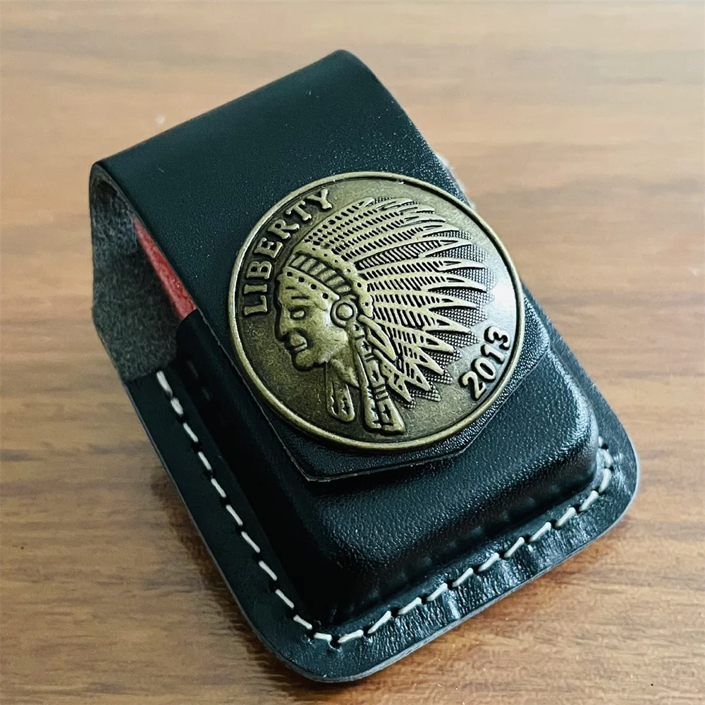High Quality Indian Chief Handmade Genuine Leather Kerosene Oil Lighter Belt Case Waist Bag for Zippo Lighters Smoking Gadgets
High Quality Indian Chief Handmade Genuine Leather Kerosene Oil Lighter Belt Case Waist Bag for Zippo Lighters Smoking Gadgets