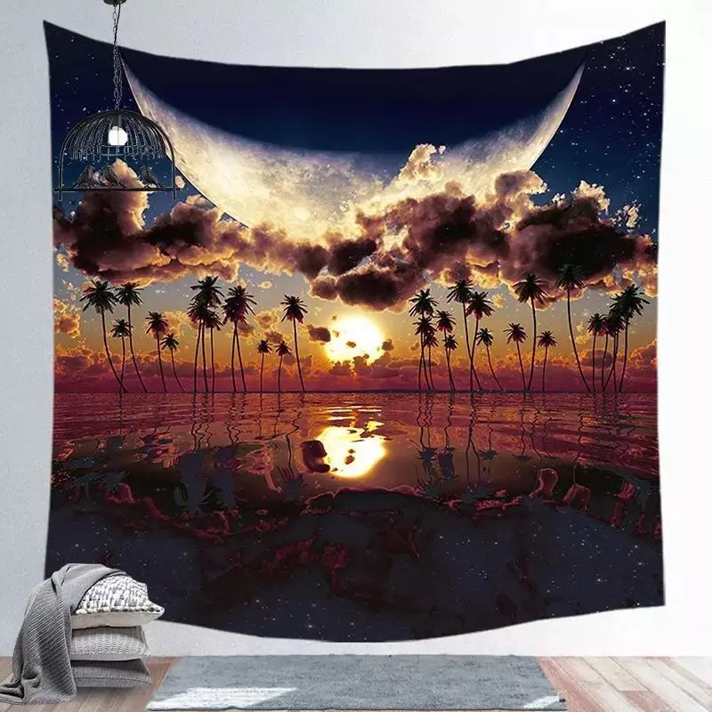 Polyester Printing Background Wall Hanging Tapestry Square Beach Blanket Home Decoration
Polyester Printing Background Wall Hanging Tapestry Square Beach Blanket Home Decoration