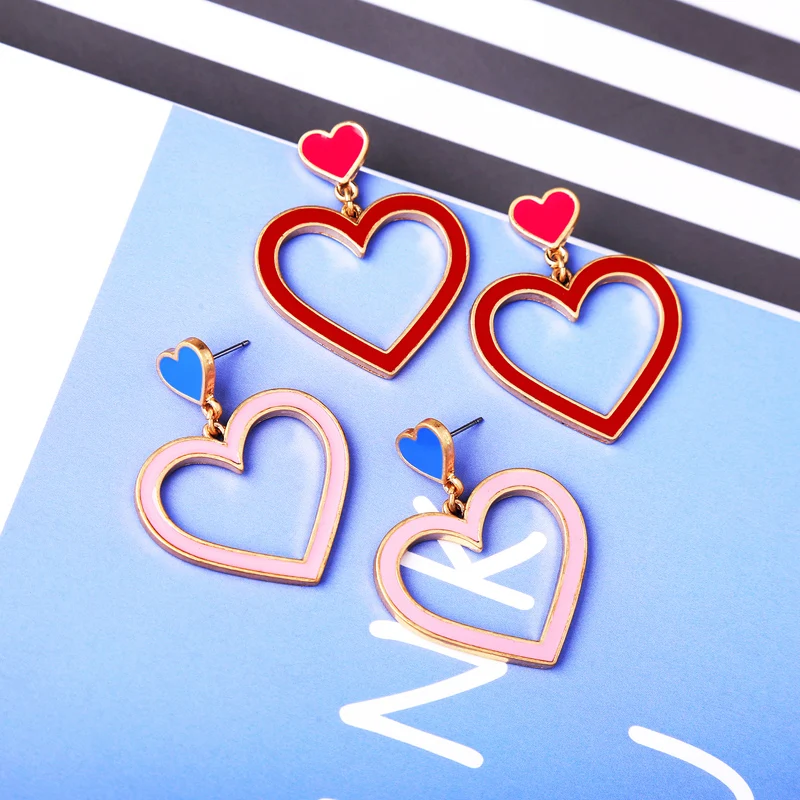 Fashion Geometry Heart-shaped Earrings New Vintage Temperament Contracted Joker Stud Earrings For Women Jewelry
Fashion Geometry Heart-shaped Earrings New Vintage Temperament Contracted Joker Stud Earrings For Women Jewelry