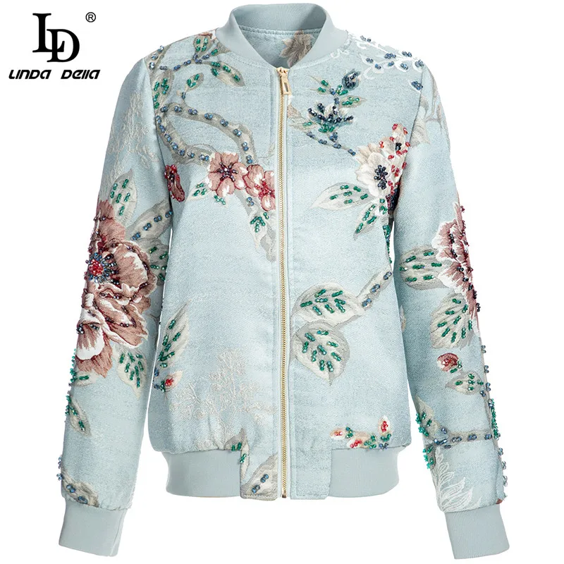 Женская куртка с длинным рукавом LD LINDA DELLA, элегантная винтажная куртка из жаккардовой ткани с отделкой бисером, Осень-зима 2019
Женская куртка с длинным рукавом LD LINDA DELLA, элегантная винтажная куртка из жаккардовой ткани с отделкой бисером, Осень-зима 2019