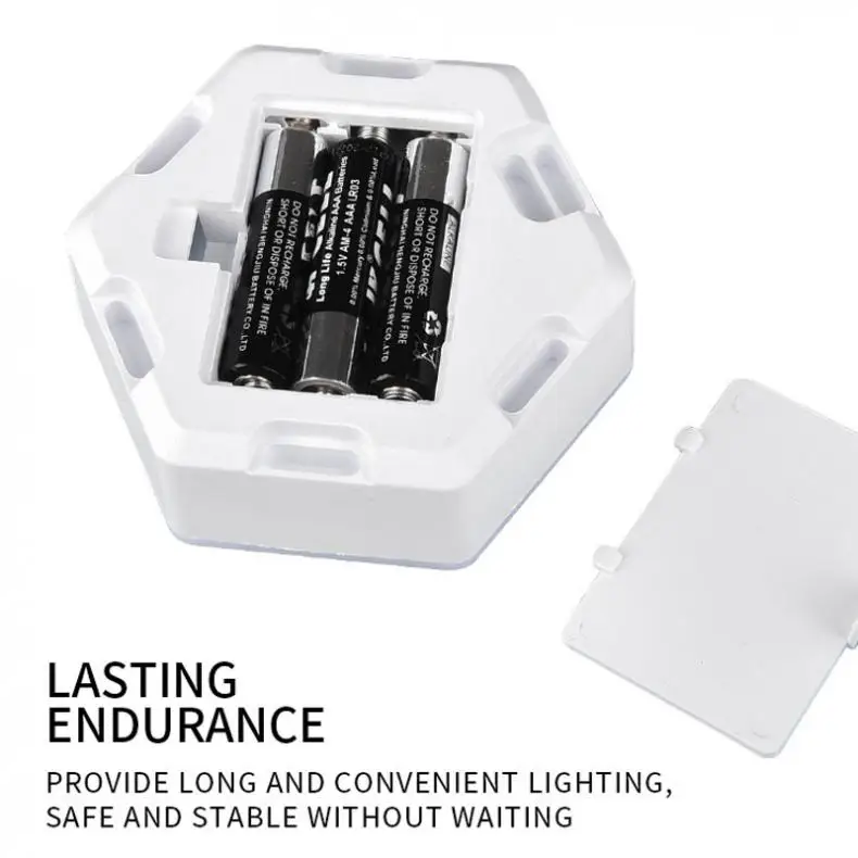 2pcs 6 LED Wireless Night Light + Remote Control with Touch Switch and 2 Modes Light DIY Splicing for Cabinet / Wall Decoration
2pcs 6 LED Wireless Night Light + Remote Control with Touch Switch and 2 Modes Light DIY Splicing for Cabinet / Wall Decoration