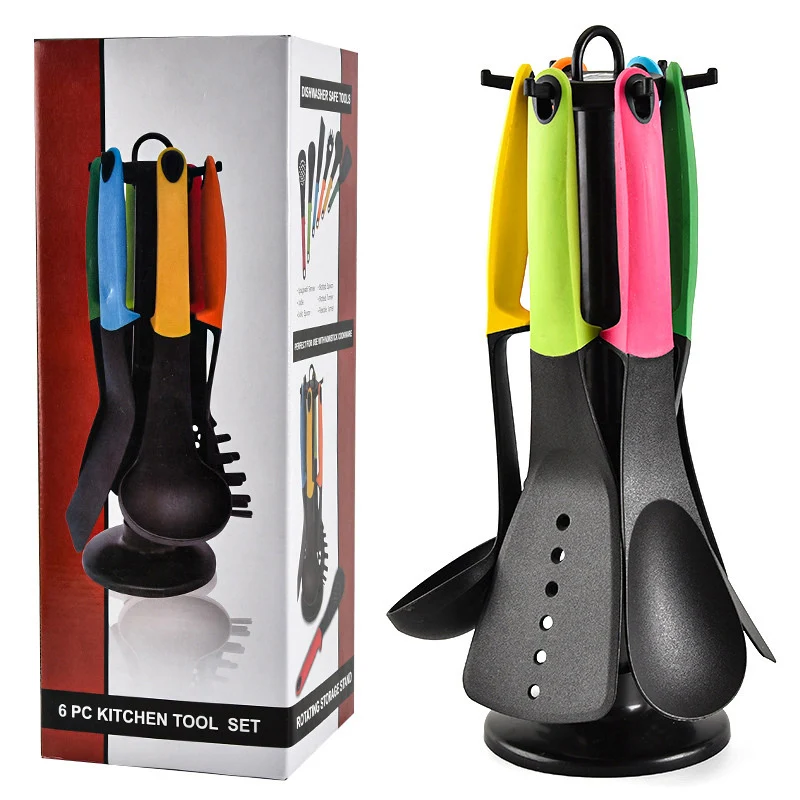 7Pcs/set Multifunction Colorful Handle Non-stick Pan Spatula Spoon Colander Nylon Kitchenware Set With Holder Cooking Utensils S
7Pcs/set Multifunction Colorful Handle Non-stick Pan Spatula Spoon Colander Nylon Kitchenware Set With Holder Cooking Utensils S