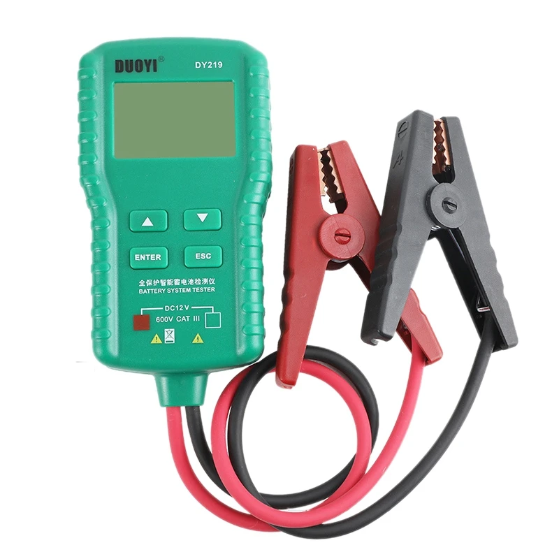 DUOYI DY219A Car Battery Tester 12V/24V 100-1700CCA Digital Auto Battery Analyzer Tools for Voltage Load Capacity Analyzer 
DUOYI DY219A Car Battery Tester 12V/24V 100-1700CCA Digital Auto Battery Analyzer Tools for Voltage Load Capacity Analyzer