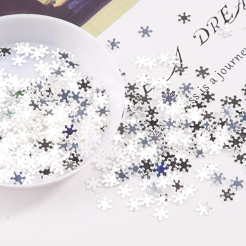 10g/Bag 5mm Golden Snow Christmas Sequins 3D Nail Beauty Handmade Materials DIY Wedding Craft Paillettes Lentejuelas Accessories
10g/Bag 5mm Golden Snow Christmas Sequins 3D Nail Beauty Handmade Materials DIY Wedding Craft Paillettes Lentejuelas Accessories