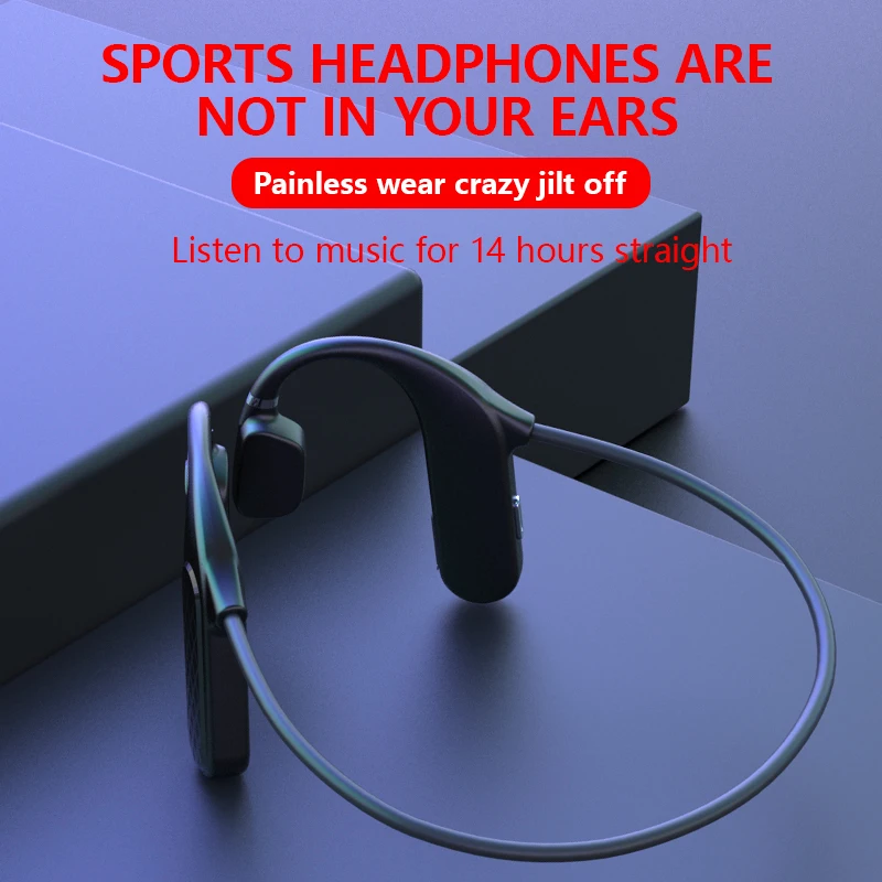 New concept Bone Conduction Earphone Bluetooth Wireless Headphones Outdoor Sport Sweatproof Headset with Mic Handsfree
New concept Bone Conduction Earphone Bluetooth Wireless Headphones Outdoor Sport Sweatproof Headset with Mic Handsfree