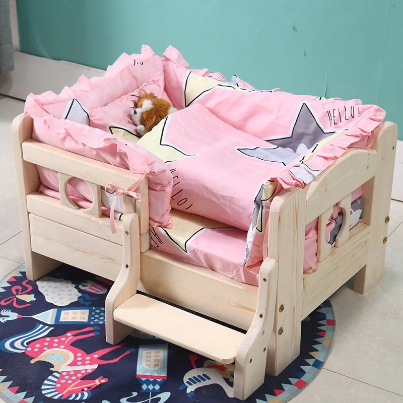 Kennel Solid Wood Dog Bed Pet Bed Teddy Golden Retriever Dog Kennel Indoor Cat Litter Size Kennel Four Seasons Universal
Kennel Solid Wood Dog Bed Pet Bed Teddy Golden Retriever Dog Kennel Indoor Cat Litter Size Kennel Four Seasons Universal