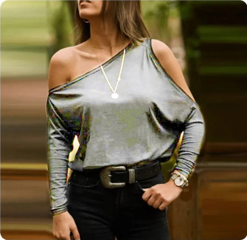 

T-Shirt Tops Black White Irregular Skew Collar Off Shoulder Tee Shirt Causal Batwing Sleeve t Shirt Vintage Clothes Women Summer