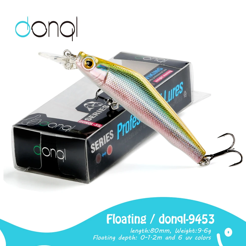 DONQL 1Pcs Fishing Lure Minnow FIoating Sinking Baits Artificial Crankbait Sea Bass Plastic Jiging Wobbler Fishing Lures Tackle
DONQL 1Pcs Fishing Lure Minnow FIoating Sinking Baits Artificial Crankbait Sea Bass Plastic Jiging Wobbler Fishing Lures Tackle