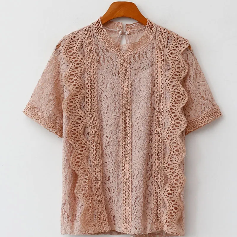 2021 Pullover 4 Color Ladies Tops Clothing Summer Short Sleeve Hollow Out Blouse Women Office Lady O Neck Croche Women Shirt
2021 Pullover 4 Color Ladies Tops Clothing Summer Short Sleeve Hollow Out Blouse Women Office Lady O Neck Croche Women Shirt