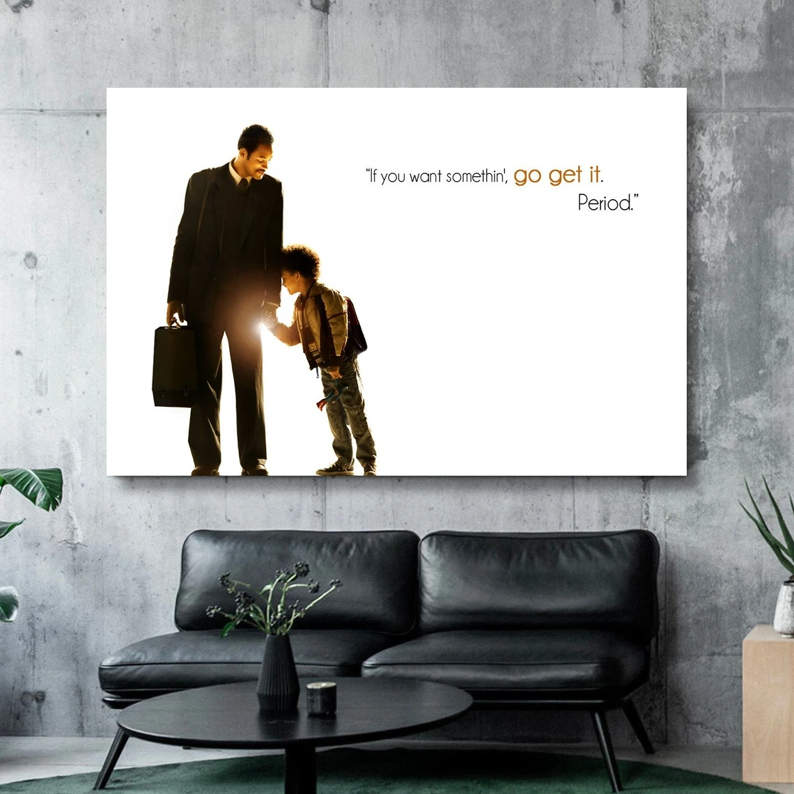 

The Pursuit of Happyness Movie Poster Canvas Print Home Decoration Wall Painting (No Frame)