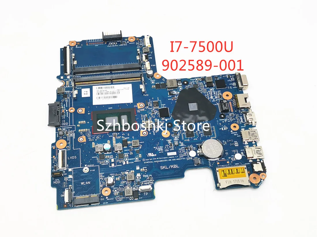 902589-001 902589-601 902589-501 For HP 14-AR 14-AM 14-AQ Laptop Motherboard with I7-7500U CPU R7M1-70 2GB GPU 6050A2822501
902589-001 902589-601 902589-501 For HP 14-AR 14-AM 14-AQ Laptop Motherboard with I7-7500U CPU R7M1-70 2GB GPU 6050A2822501