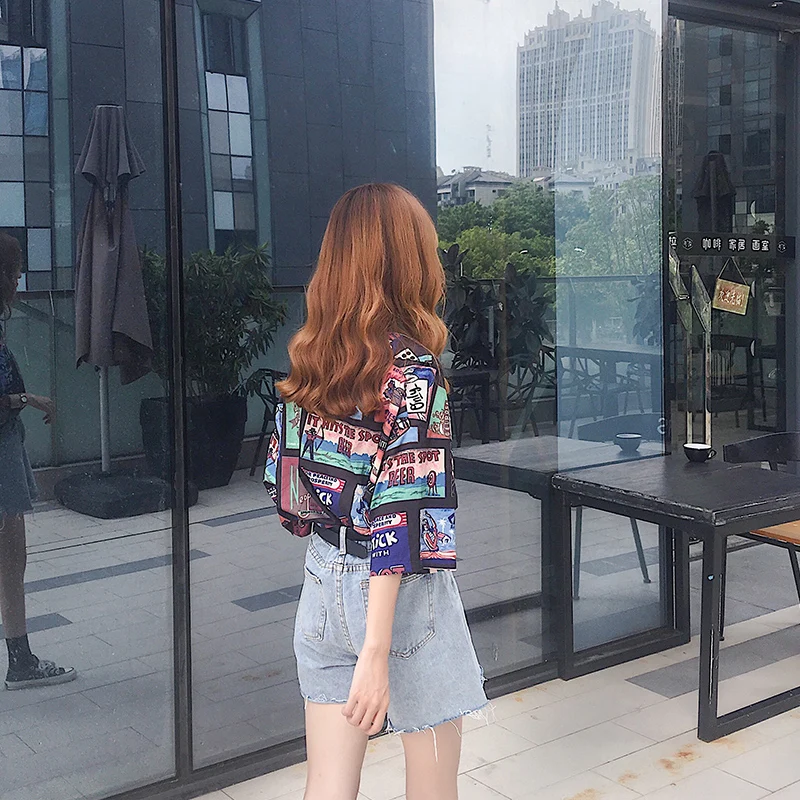 Women's Summer Shirts Kawaii Ulzzang Lovely Casual Vintage Ins Print Short Sleeve Shirt Female Sweet Ins Chic Cute Top For Women
Women's Summer Shirts Kawaii Ulzzang Lovely Casual Vintage Ins Print Short Sleeve Shirt Female Sweet Ins Chic Cute Top For Women