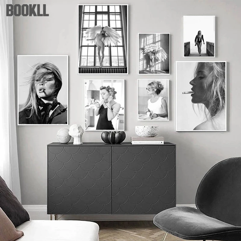 Fashion Vogue Poster Sexy Girls Canvas Print Surf Wall Art Smoking Painting Black & White Picture Modern Fashion Home Decor
Fashion Vogue Poster Sexy Girls Canvas Print Surf Wall Art Smoking Painting Black & White Picture Modern Fashion Home Decor