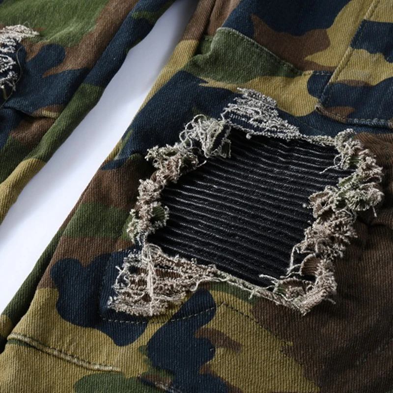 Men Camouflage Denim Pants Fashion American Streetwear Military Jeans Denim Cargo Pants Slim Fit Hip Hop Ripped Punk Trousers
Men Camouflage Denim Pants Fashion American Streetwear Military Jeans Denim Cargo Pants Slim Fit Hip Hop Ripped Punk Trousers