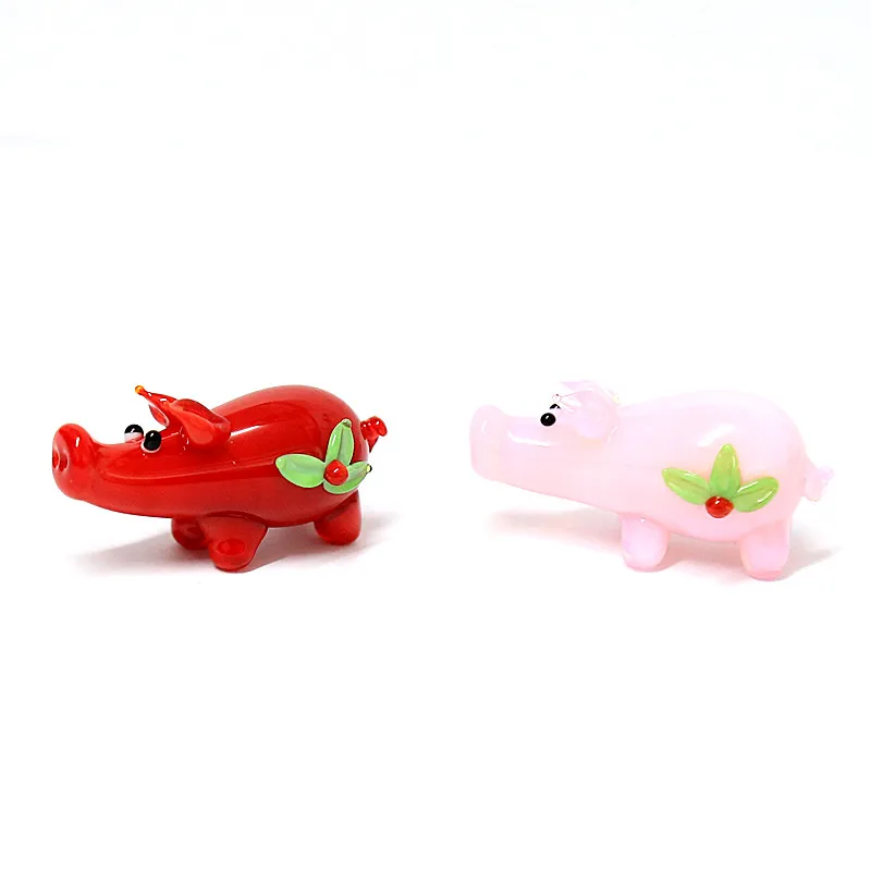 Handmade Lampwork Mini Murano Glass Long Nose Pink Pig Figurines Gift For Kids Home Decoration Cute Crafts Mini Animal Ornaments
Handmade Lampwork Mini Murano Glass Long Nose Pink Pig Figurines Gift For Kids Home Decoration Cute Crafts Mini Animal Ornaments