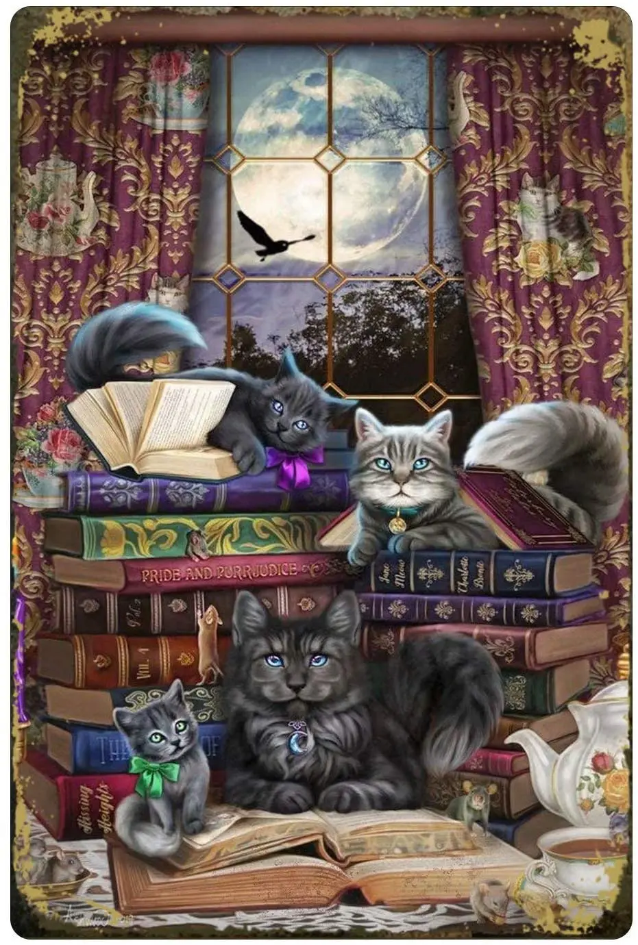 Retro Metal Tin Sign, Cat reading book metal tin sign Metal Tin Sign Wall Decoration/Bar, Restaurant, Cafe,Living room, bedroom
Retro Metal Tin Sign, Cat reading book metal tin sign Metal Tin Sign Wall Decoration/Bar, Restaurant, Cafe,Living room, bedroom