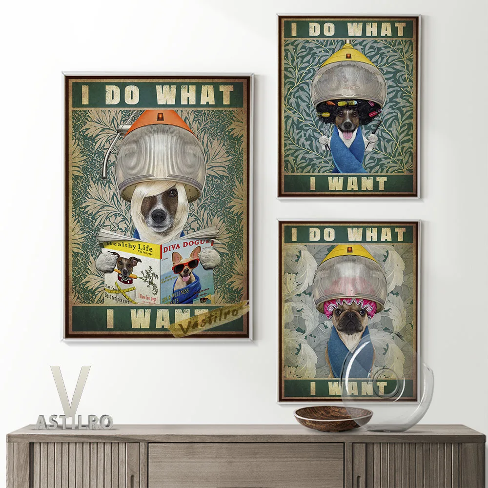 Lovely Puppy Hairdressing Vintage Poster Funny Humor Animal Art Prints Pet Grooming Shop Wall Picture Canvas Painting Home Decor
Lovely Puppy Hairdressing Vintage Poster Funny Humor Animal Art Prints Pet Grooming Shop Wall Picture Canvas Painting Home Decor