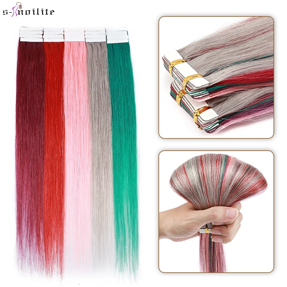 S-noilite натуральные волосы для наращивания 2,5 г/шт. лента для наращивания человеческих волос красный 5 в 1 красочный хайлайтер клейкий Невидимый удлинитель
S-noilite натуральные волосы для наращивания 2,5 г/шт. лента для наращивания человеческих волос красный 5 в 1 красочный хайлайтер клейкий Невидимый удлинитель