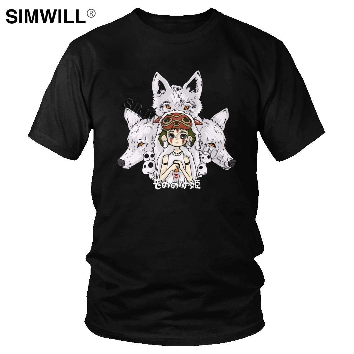 Хлопковая футболка с принтом принцессы Mononoke Hime, Мужская футболка с коротким рукавом и круглым вырезом, защита леса, волки футболка год, Пода... 
Хлопковая футболка с принтом принцессы Mononoke Hime, Мужская футболка с коротким рукавом и круглым вырезом, защита леса, волки футболка год, Пода...