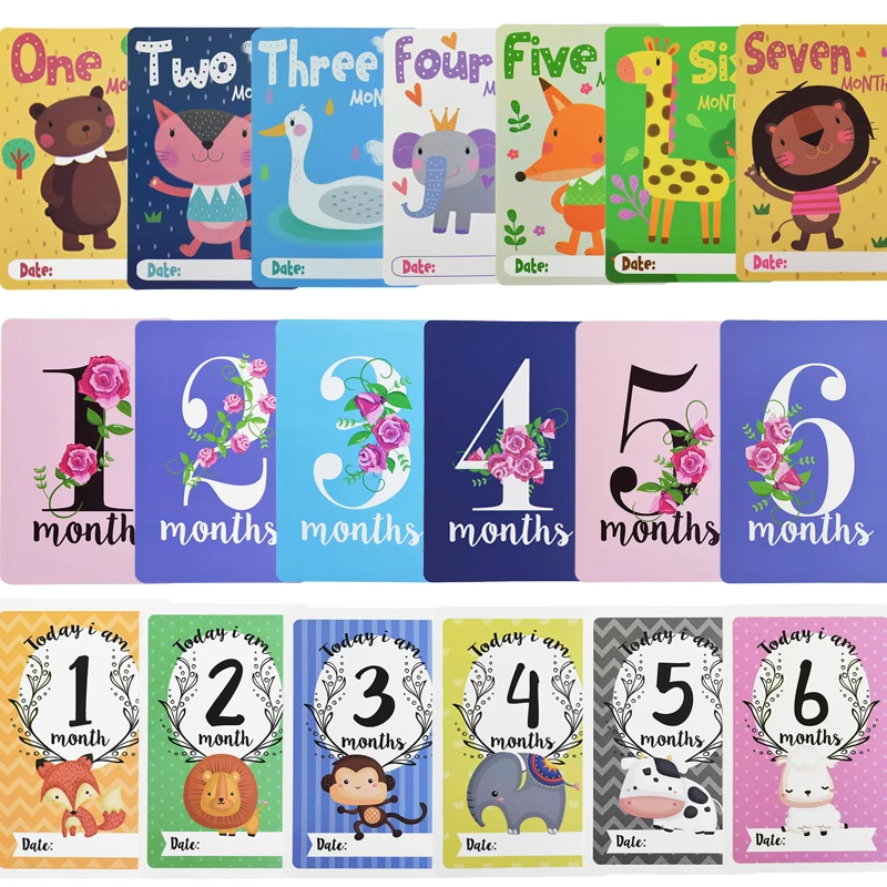 12pcs/set Milestone Cards Newborn Photo Sharing Card Animal Leaf Number Baby Cards For Kids 1st Birthday Party Decor Photo Props
12pcs/set Milestone Cards Newborn Photo Sharing Card Animal Leaf Number Baby Cards For Kids 1st Birthday Party Decor Photo Props