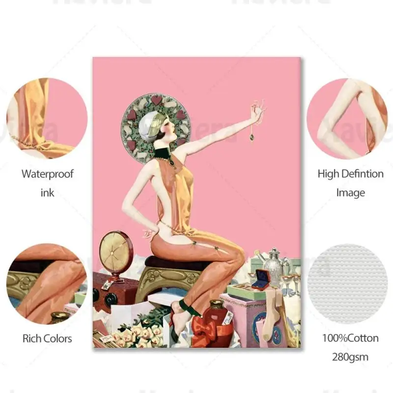 Modern Deco Painting Poster Rich Sexy Woman Canvas Painting Print Wall Art Picture for Woman Bedroom Home Decoration Frameless
Modern Deco Painting Poster Rich Sexy Woman Canvas Painting Print Wall Art Picture for Woman Bedroom Home Decoration Frameless