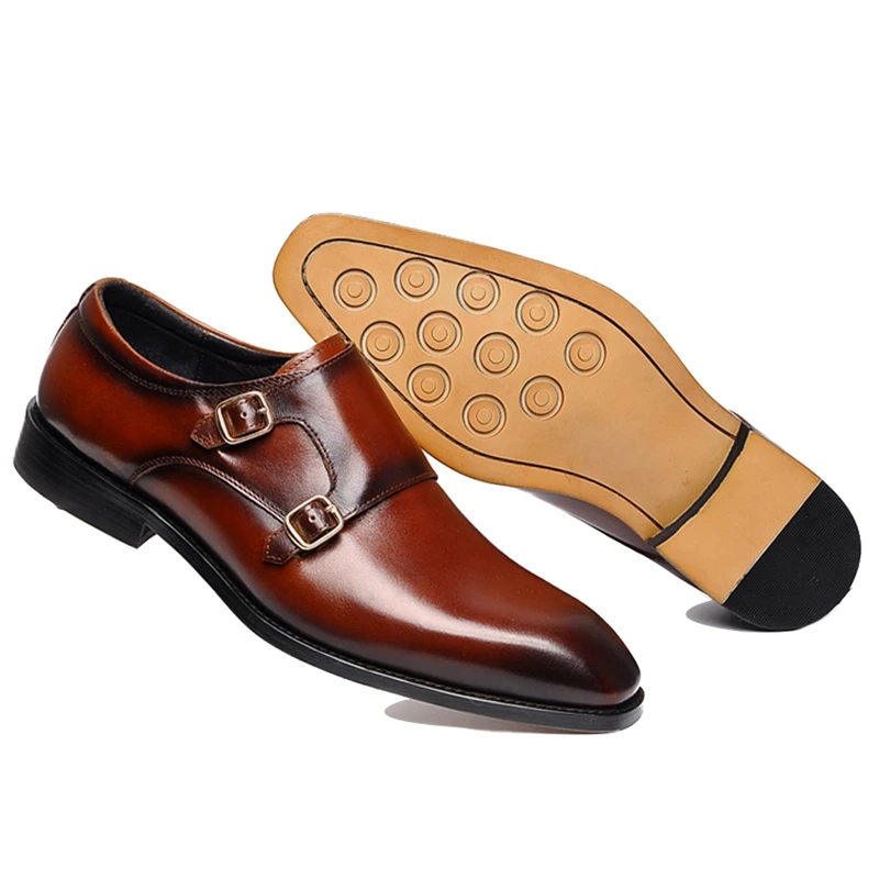 New Arrival Genuine Leather Man Formal Dress Shoes Italian Pointed Toe Monk Straps Men's Handmade Office Party Flats WF158
New Arrival Genuine Leather Man Formal Dress Shoes Italian Pointed Toe Monk Straps Men's Handmade Office Party Flats WF158