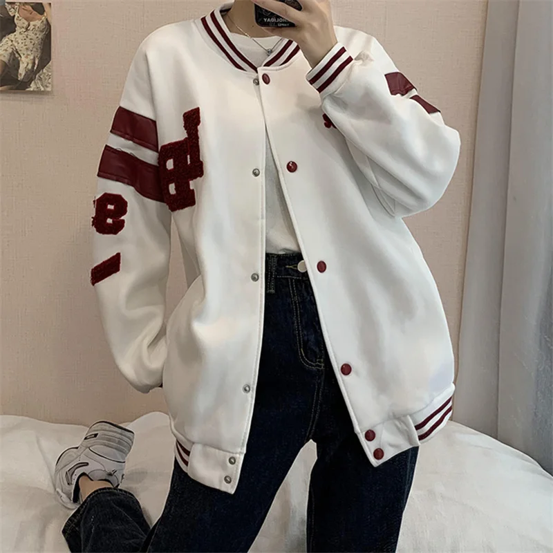 Baseball Jacket Women's Early Autumn 2021 New Korean Loose and Versatile Wear Long Sleeved Casual Top
Baseball Jacket Women's Early Autumn 2021 New Korean Loose and Versatile Wear Long Sleeved Casual Top