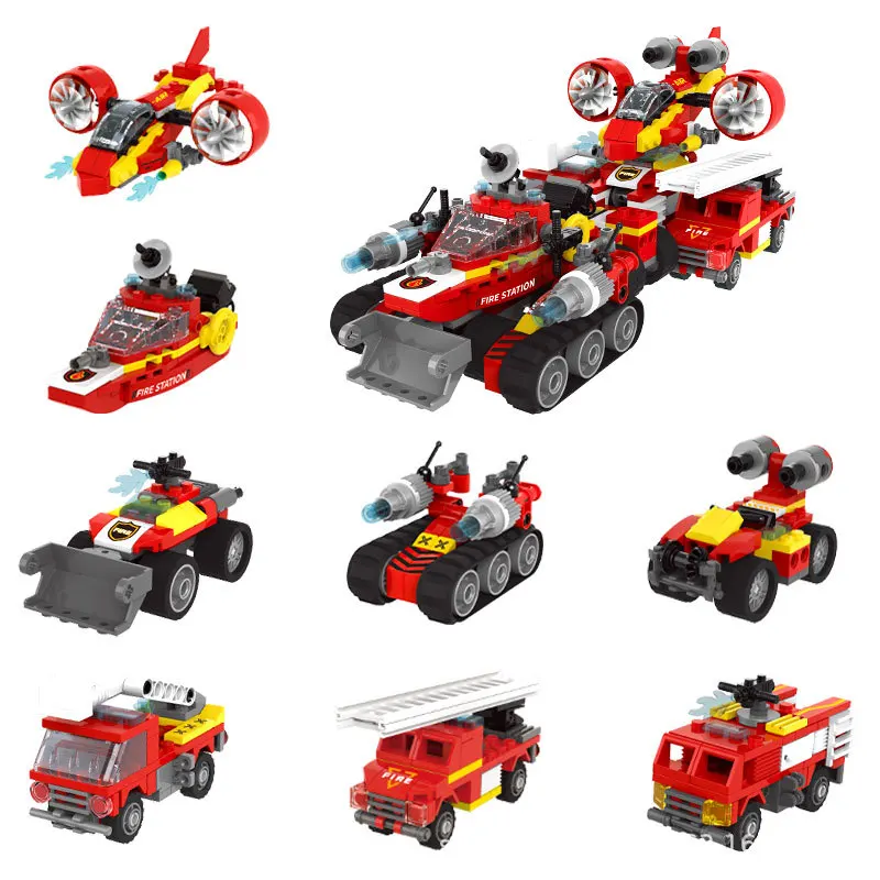 Xingbao 57003 8 IN 1 Super Fire Rescue Vehicle Building Blocks Forklift Aircraft Ladder Truck Speedboat Engine Bricks Toys Gift
Xingbao 57003 8 IN 1 Super Fire Rescue Vehicle Building Blocks Forklift Aircraft Ladder Truck Speedboat Engine Bricks Toys Gift