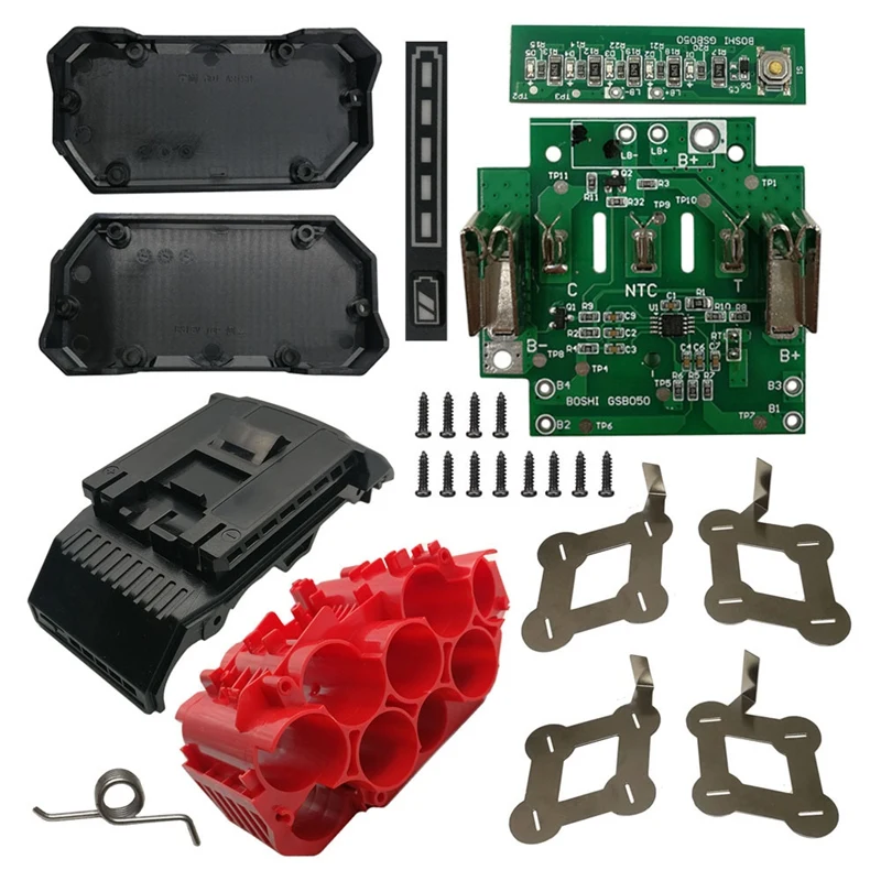 BAT618 Battery Plastic Case Can Be Filled with 10 x 21700 Li-Ion Battery PCB Circuit Board for 18V BAT610 BAT609G
BAT618 Battery Plastic Case Can Be Filled with 10 x 21700 Li-Ion Battery PCB Circuit Board for 18V BAT610 BAT609G