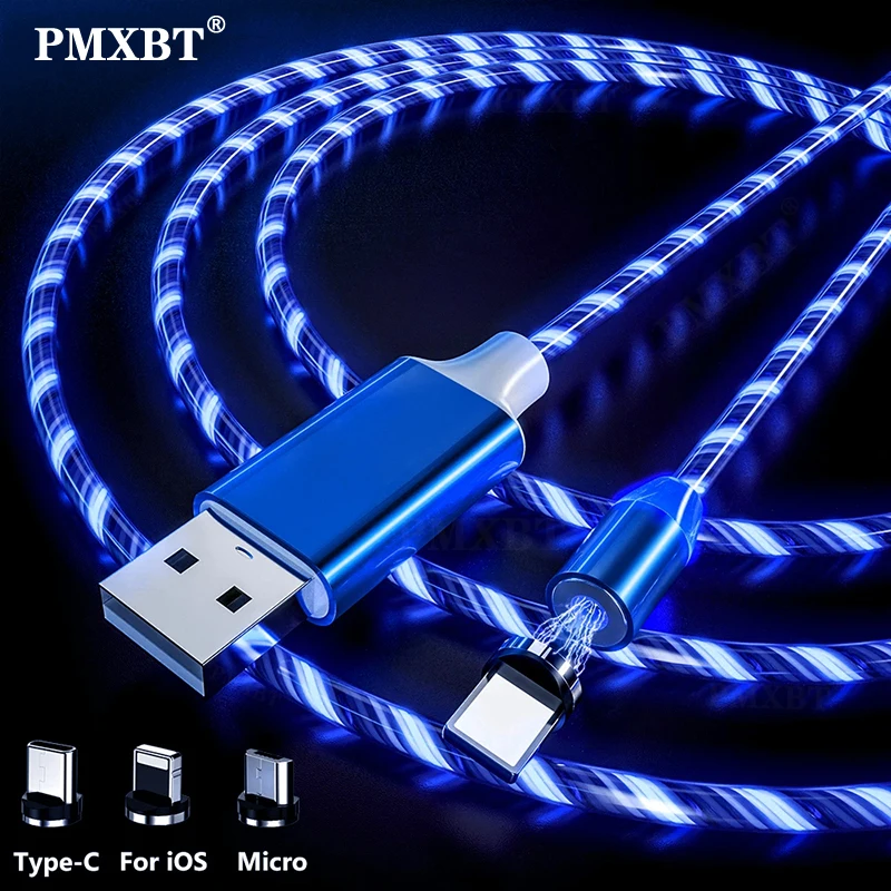 Magnetic Flowing LED Lighting Micro USB Type C Cable For Xiaomi Redmi Mobile Phone Charging Wire For IPhone Magnet Charger Cord
Magnetic Flowing LED Lighting Micro USB Type C Cable For Xiaomi Redmi Mobile Phone Charging Wire For IPhone Magnet Charger Cord
