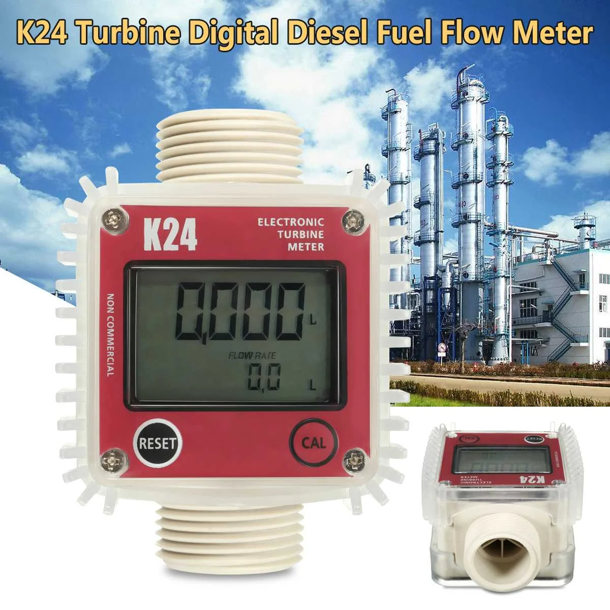 Турбинный цифровой расходомер для дизельного топлива Pro K24 BSP/NPT 1 дюйм |